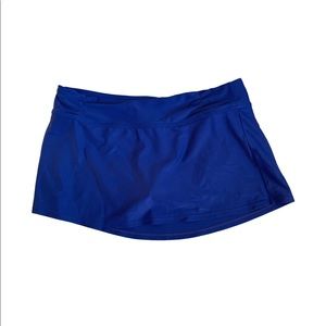 blue Athleta swim skirt